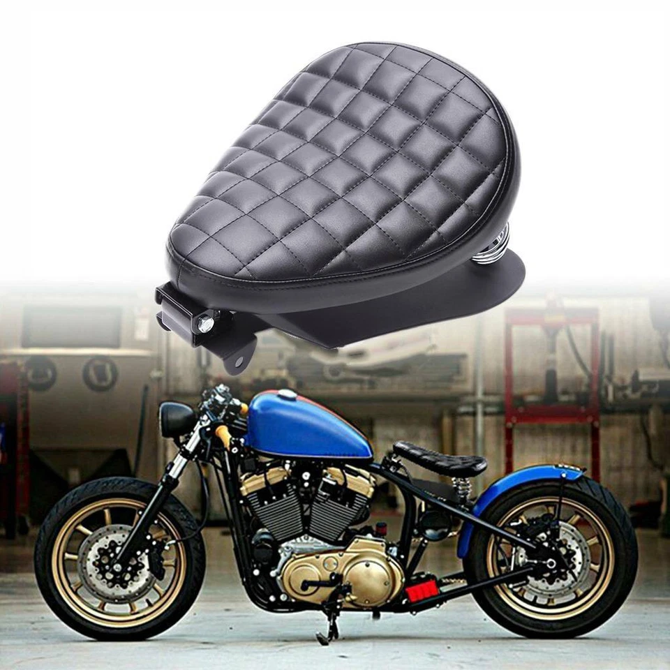 Kit de resorte de asiento bobber solo para motocicleta Honda Yamaha Virago XV 1100 750 535 Foto 2 de 4
