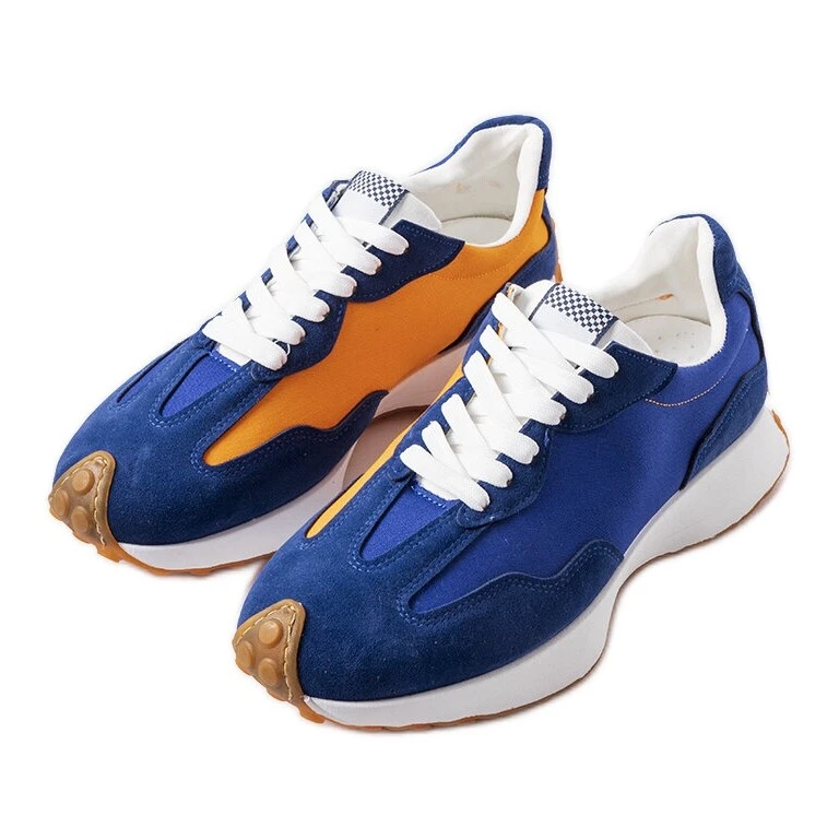 Navy blue and orange tennis best sale shoes