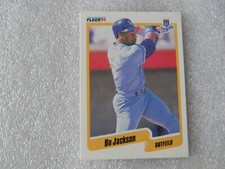 1990 FLEER BASEBALL CARD #110 BO JACKSON KANSAS CITY ROYALS EX APR070