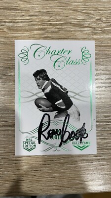Signed Ron Coote Eastern Suburbs Sydney Roosters 2018 Charter Class Card CC 71