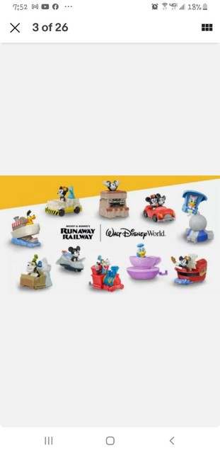 McDonald's Happy Meal Disney Mickey & Minnie's Runaway Railway Train Toys | eBay