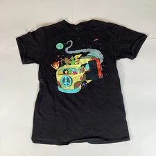 A Lab Mens T Shirt Size S Small Short Sleeve Black Hippie Alien Bikinis Space