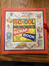School Memories Scrapbook Kindergarten Through 5th Grade Album with Pockets