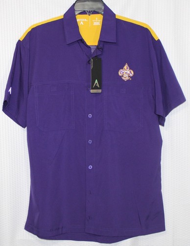 SHORT SLEEVE BUTTON DOWN SHIRT, SIZE 