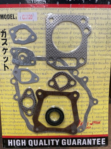 HONDA GX120 REPLACEMENT FULL COMPLETE ENGINE GASKET SET WITH OIL SEAL - 第 1/3 張圖片