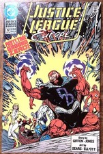 1990 JUSTICE LEAGUE EUROPE AUG #17 PARTY TIME AT GROUND ZERO DC COMICS  Z3254