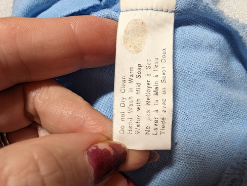 Vintage Cabbage Patch Kids Clothes 2Pc Purple Rainbow Outfit Blue Bunny Top - Picture 5 of 9