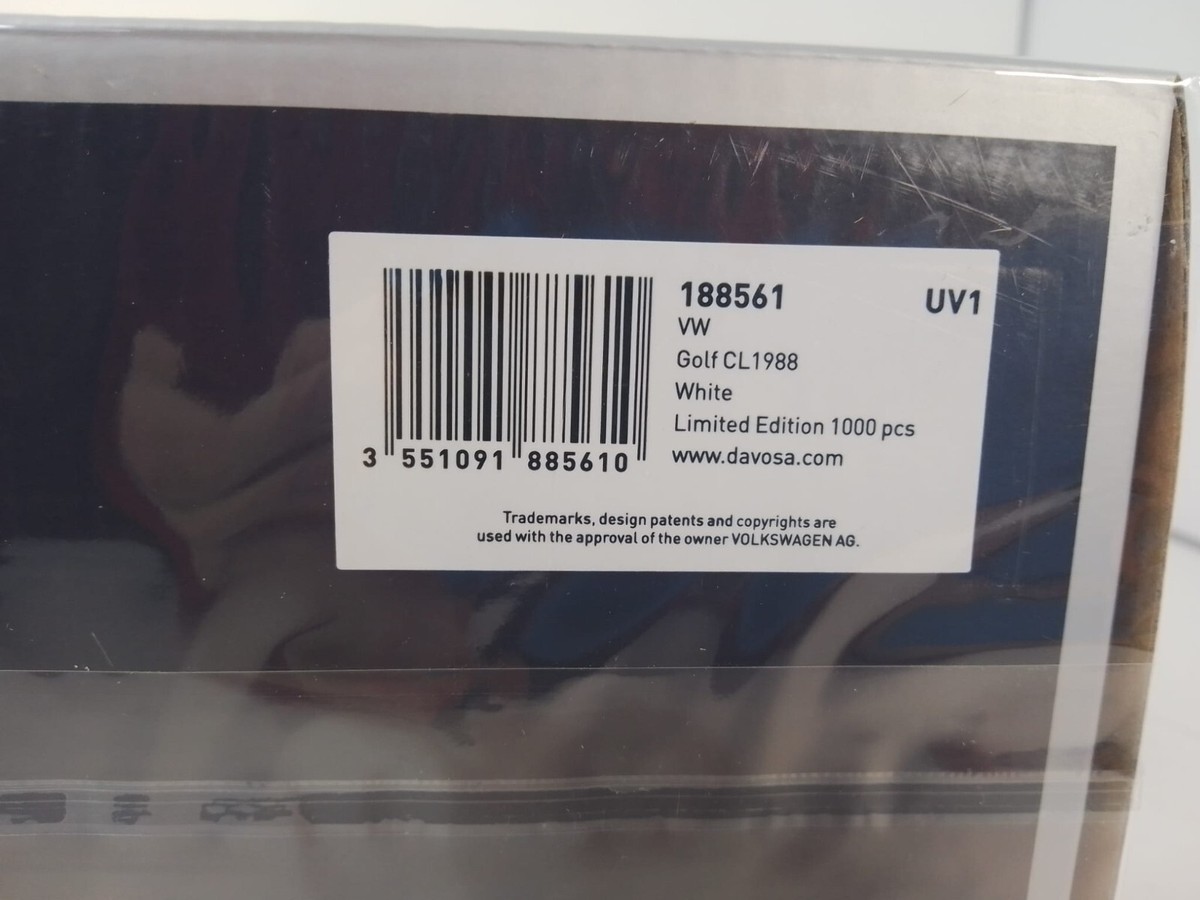 Volkswagen VW Golf 2 CL Model Car Norev 1 18 White 188561 for sale