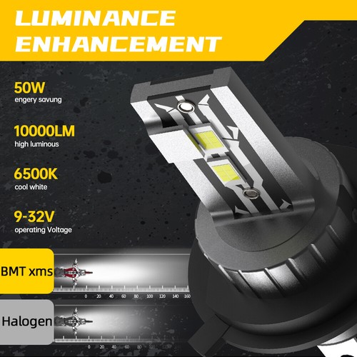 H4 LED Front Light Bulb Headlight Hi/Lo Beam Super Bright 6500K For Motorcycle - Bild 5 von 7