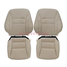 For Honda Accord 2015 Both Side Bottom & Top Replacement Leather Seat Cover Tan