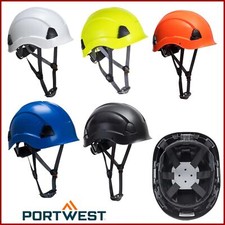 PORTWEST Men's Hard Hat Safety Helmet Scaffolding and Climbing Height Endurance