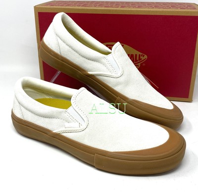 vans marshmallow slip on pro