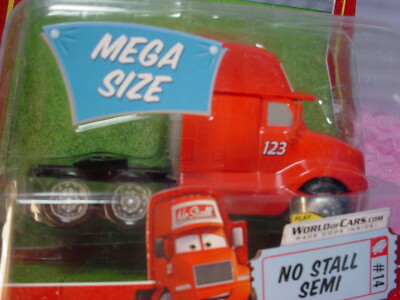 Disney PIXAR World of Cars NO STALL SEMI #14 ✰RED✰ Race O Rama