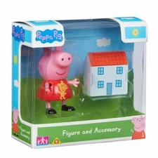 PEPPA PIG Figure and Accessory PEPPA with Dolls House Character Options Ltd. HTF