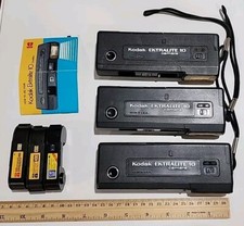 3 Vintage Kodak Ektralite 10 Pocket Film Cameras 1970s - PARTS/UNTESTED
