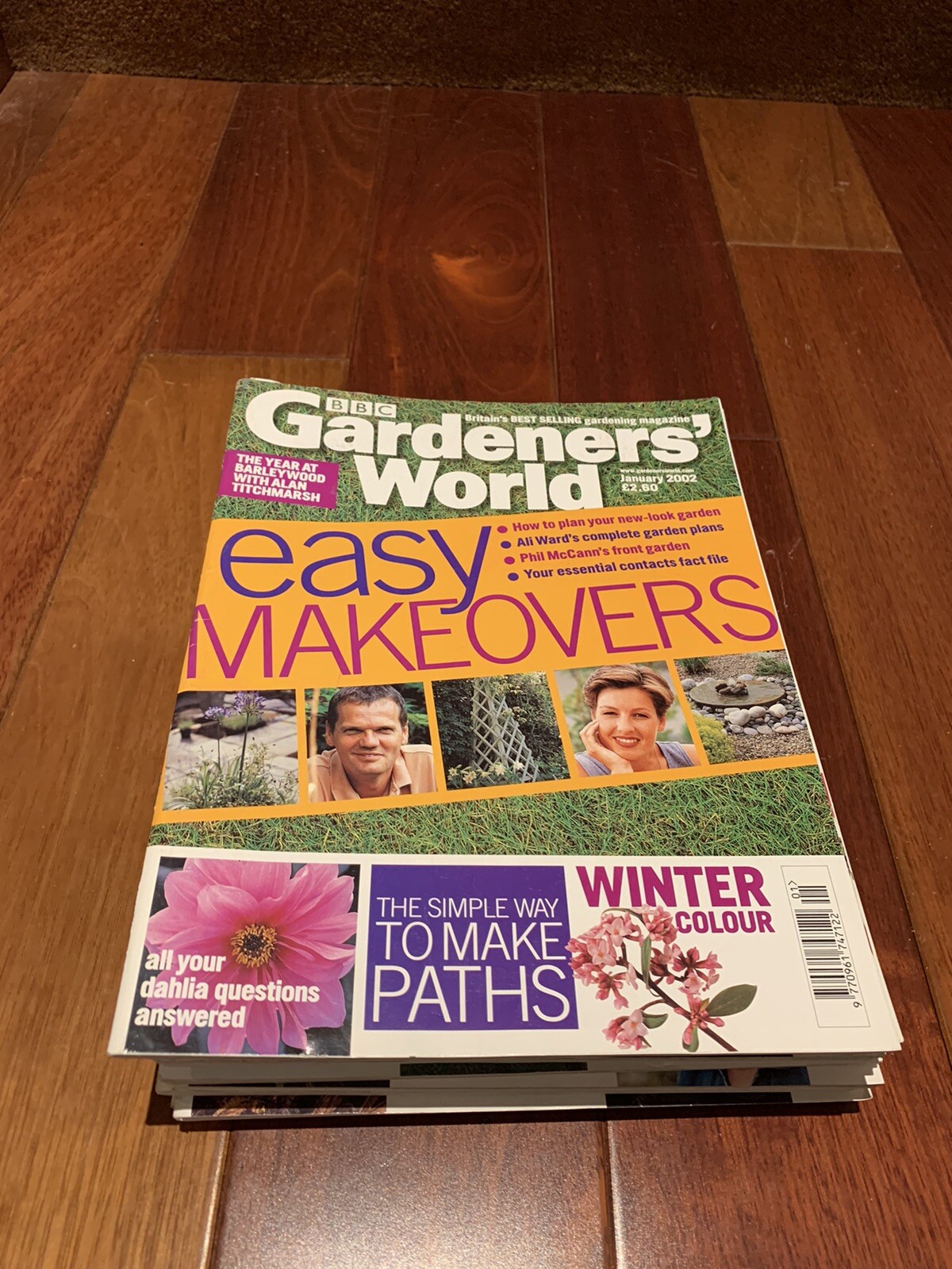 12 Gardeners' World Magazines Jan - Dec 2002