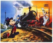 Disney 1996 Uganda - Mickey's Orient Express, Miniature Sheet Nº1 - MNH