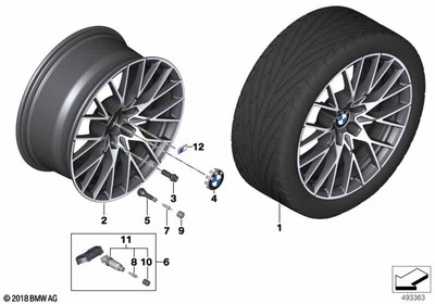 BMW M2 Competition F87 Aluminium Rim Alloy Front Aluminum Y-spoke