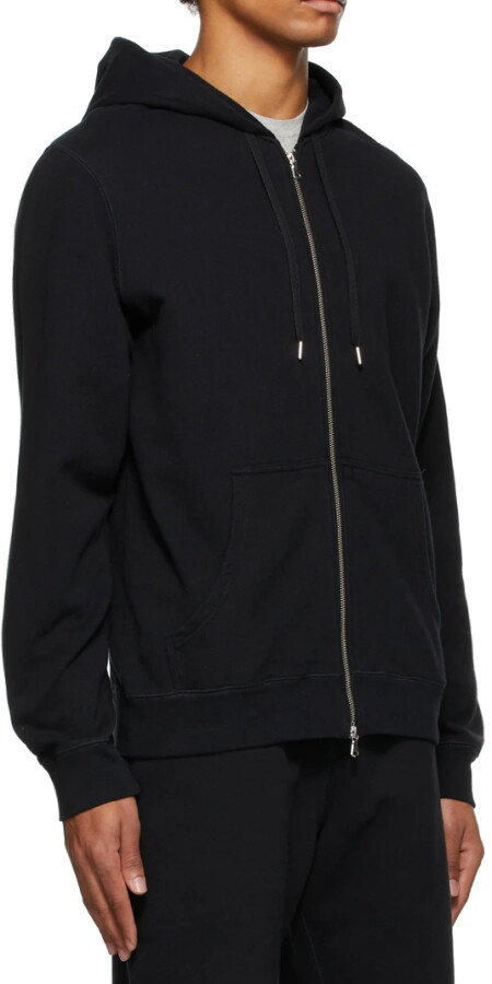 Sunspel Hoodie Loopback Hoody Zip Black S L XL New | eBay