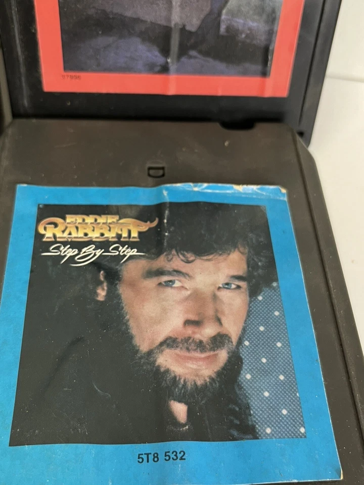 8 Track Tapes Country Kendalls, Ricky Skaggs, Eddie Rabbit, Emmy Lou Not Tested Foto 4 de 4