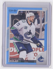2020-21 O-PEE-CHEE BLUE BORDER PARALLEL ALEXANDER EDLER #378 VANCOUVER CANUCKS