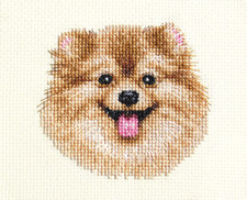 POMERANIAN dog, puppy ~ Full counted cross stitch kit, all materials*Fido Studio