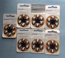 Hearing aid batteries 7 packages of 6 each 312 s zinc air made in Germany