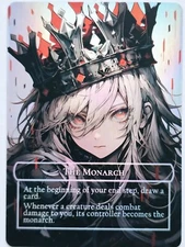 Waifu style The Monarch Token 01 Foil-Altered Art Custom MTG Token