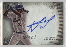 2015 Bowman Inception Rookie Green /99 Dilson Herrera #RA-DH Auto r9d