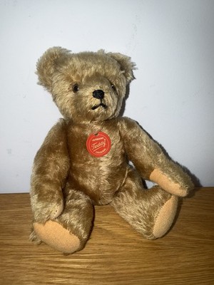 Vintage Hermann Mohair Teddybär 20 cm - voll verbunden, angezogen, Sammlerstück