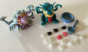 Mattel Aaahh!!! Real Monsters Sproink & Groink  and Scarfer Complete Loose. E