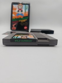 Wild Gunman (Nintendo NES, 1985) Complete in Box CIB 5 Screw Hang Tab Variant