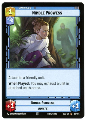 Nimble Prowess - 69/264 - Secrets of Power - SWU Star Wars Unlimited NM