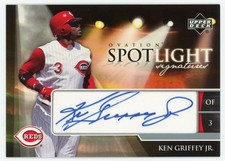 2006 Ud Upper Deck Ovation Spotlight Signatures Ken Griffey Jr Auto Card Hof