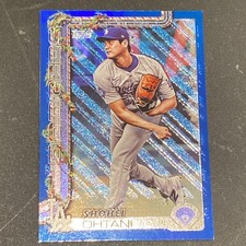 2025 Topps Holiday Shohei Ohtani Blue Metallic Glitter Parallel SP  