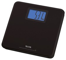 Tanita Compact Black Scale HD-662-BK Powers on when you step on it Approx. A4