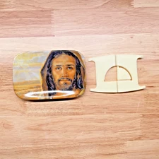 Mary Pettis 1997 Porcelain Collector Plate – Jesus with Sky & Land Background