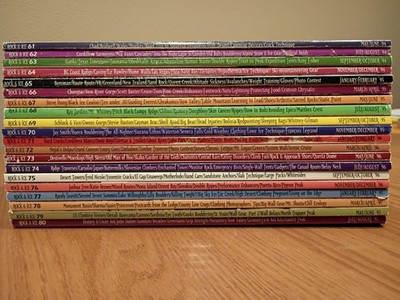 ROCK & ICE MAGAZINE Lot 20 Issues, Mid 1990's)