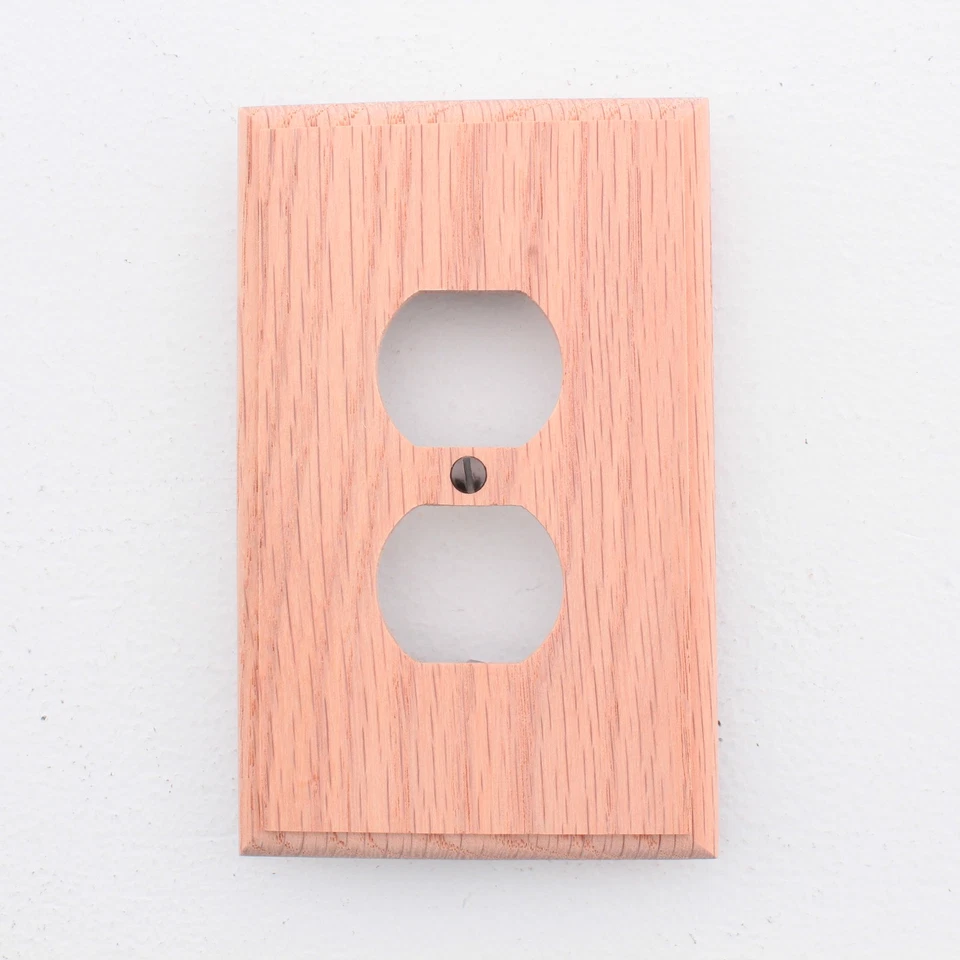 10 Leviton Unfinished Wood Receptacle Wallplate Duplex Outlet Covers 89203-UNF - Image 2 of 4