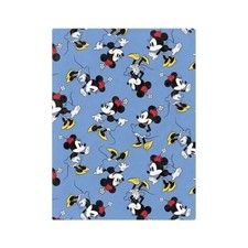 Disney Minnie Mouse Blue Pattern Fleece Blanket