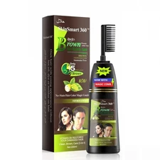 ® No-Stain Hair Dye Shampoo – Full Gray Coverage for Men & Women, 3-in-1 Colo...