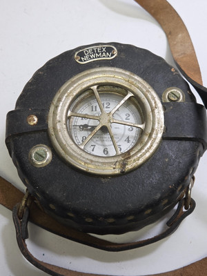 Vintage DETEX Newman Watchman Guardsman Time Clock Strap & Keys - Tested/Working
