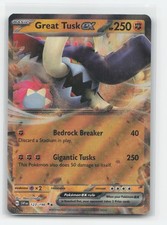 Great Tusk ex 123/198 - Double Rare Scarlet & Violet Pokemon Holo NM