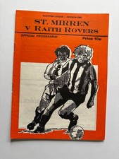 ST MIRREN v RAITH ROVERS...1976/77 SCOTTISH DIV 1
