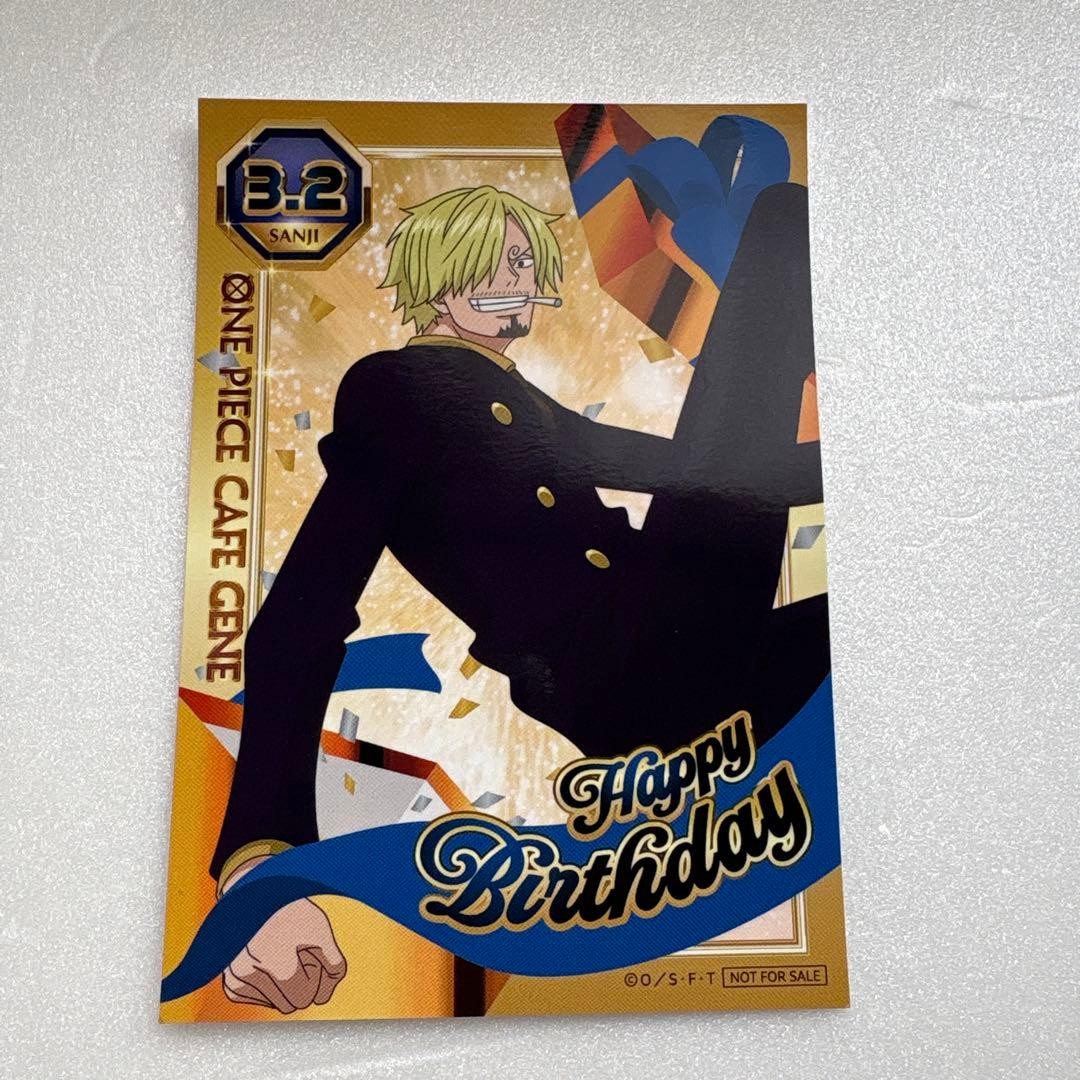 One Piece Sanji Photo Card One Piece Cafe Birthday Collection | eBay