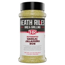 Heath Riles Garlic Jalapeno BBQ Rub 8 oz Seasoning for Smoking Grilling