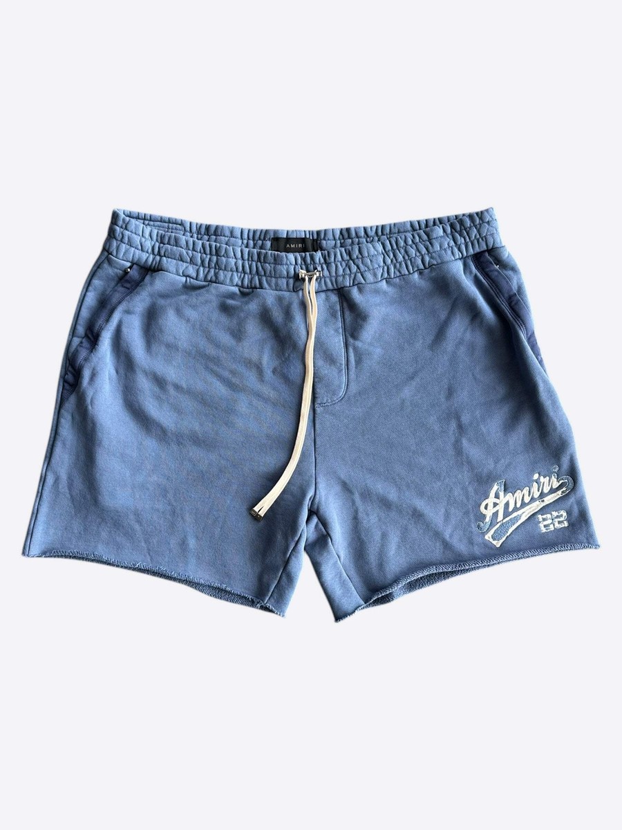 Amiri Blue & White 22 Logo Shorts | eBay