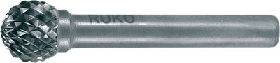 Frässtift KUD Schaft-D.6mm D.10mm Kopf-L.9mm HM Blank Verz.KVZ 4 RUKO