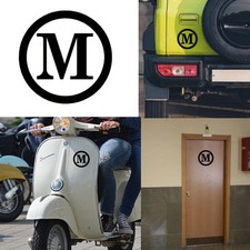 Letter M, Sticker Vinyl