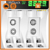 HiQuick Akku LadegeräT 4 2 Slot LCD FüR AA AAA 9V Akku Type-C Schn